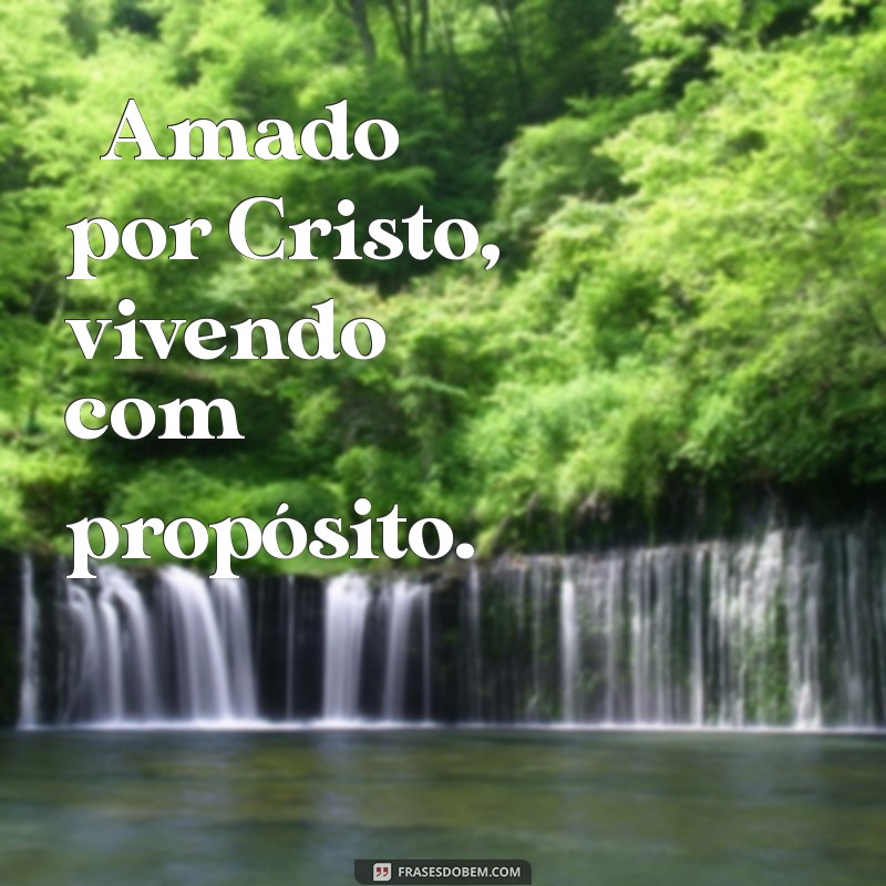 bio para insta cristao ✝️ Amado por Cristo, vivendo com propósito.