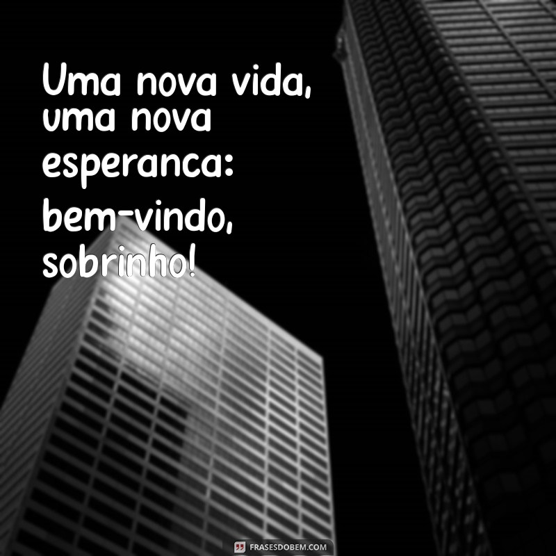 Frases Inspiradoras para Celebrar o Nascimento do Seu Sobrinho 