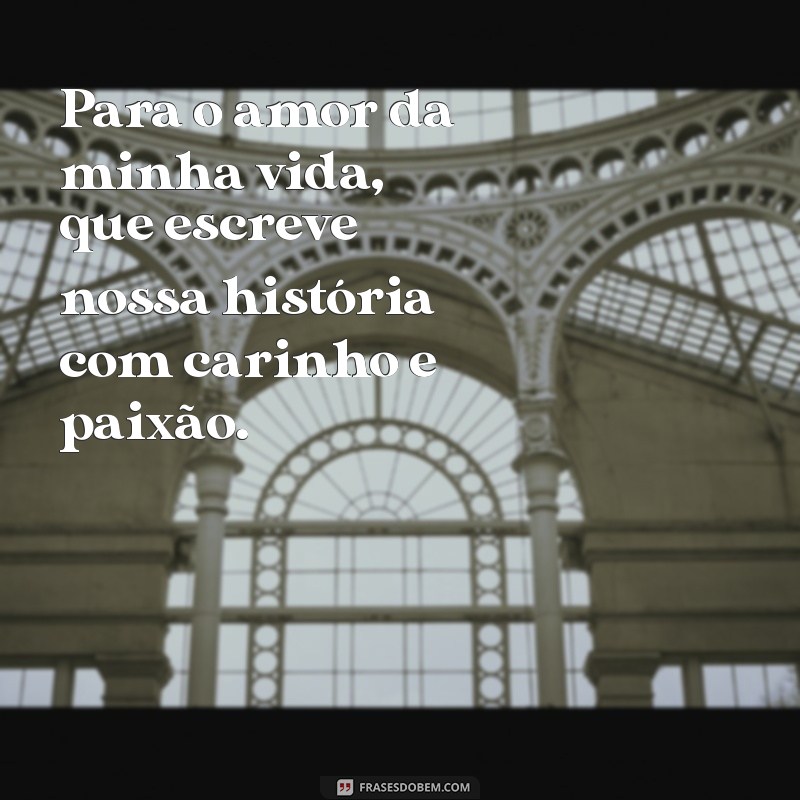 Para o Amor da Minha Vida: Mensagens e Frases que Encantam 