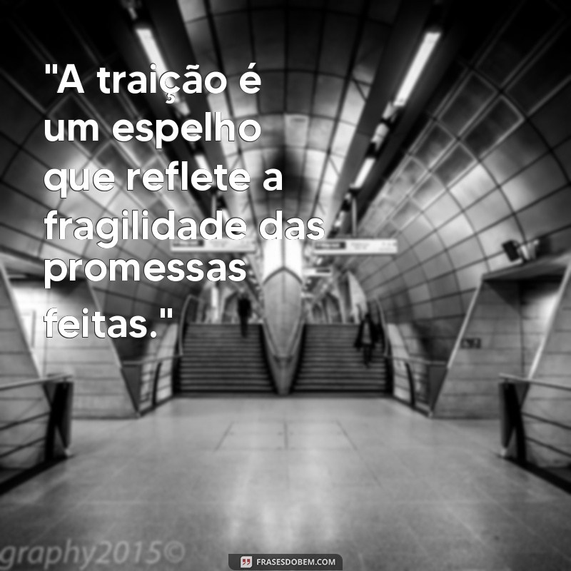 frases de reflexão sobre traição 