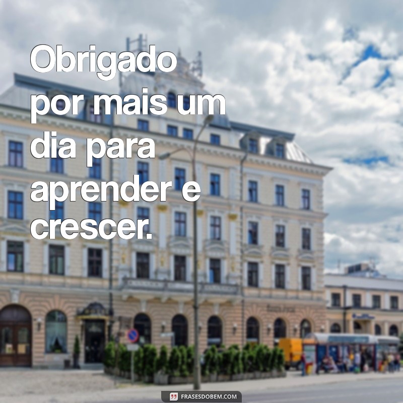 Frases Inspiradoras de Agradecimento: Obrigado por Mais um Dia 