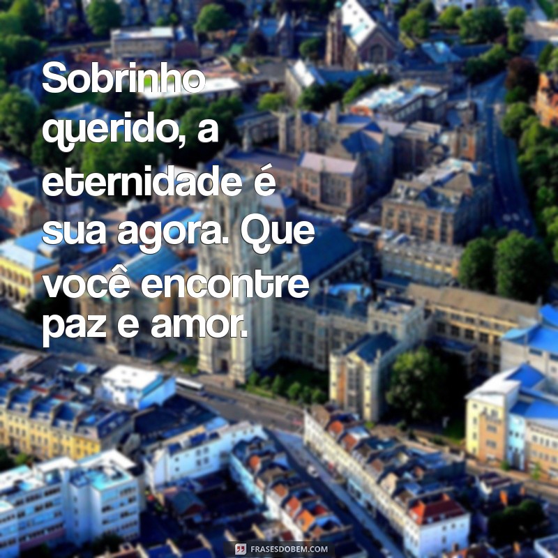 Como Lidar com a Perda: Mensagens de Luto para Sobrinho 