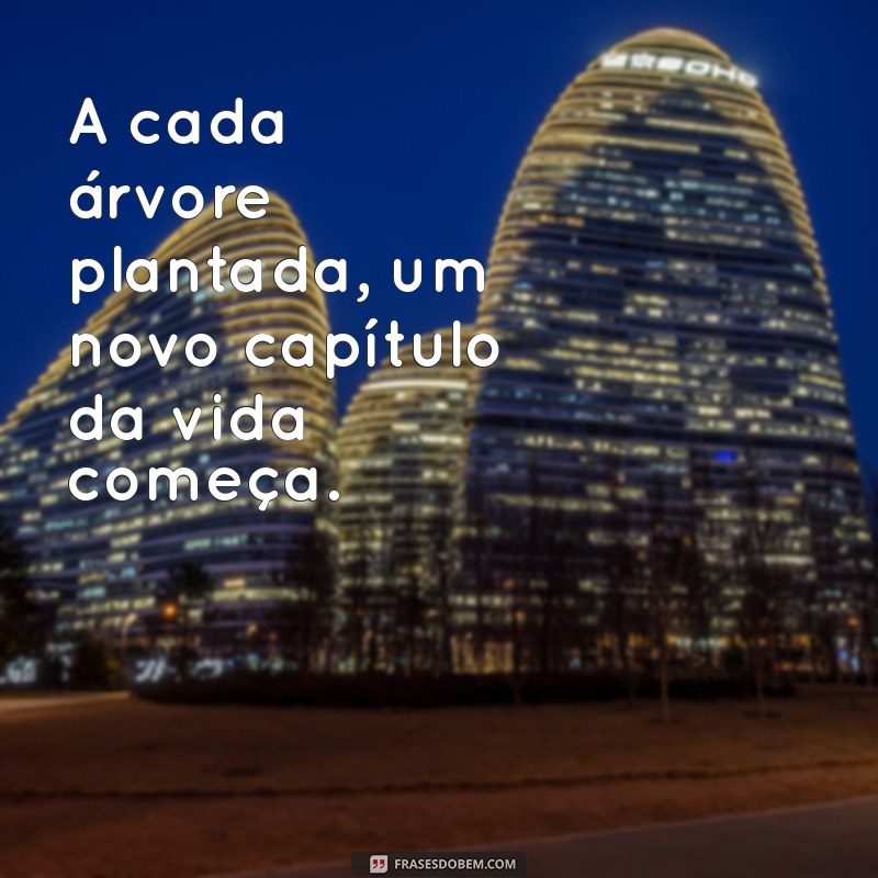 Frases Inspiradoras para Incentivar o Plantio de Árvores 