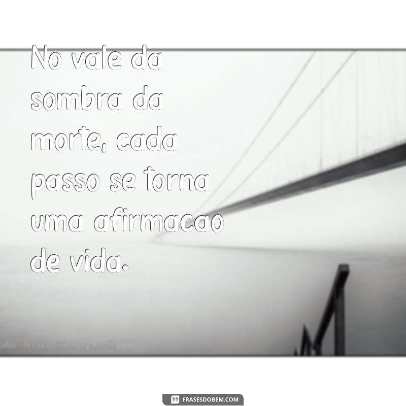 Frases Inspiradoras sobre Enfrentar o Vale da Sombra da Morte 