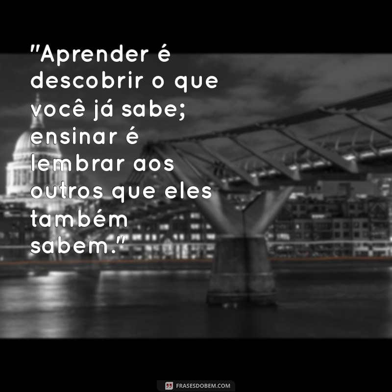 reflexão frases de aprendizado 