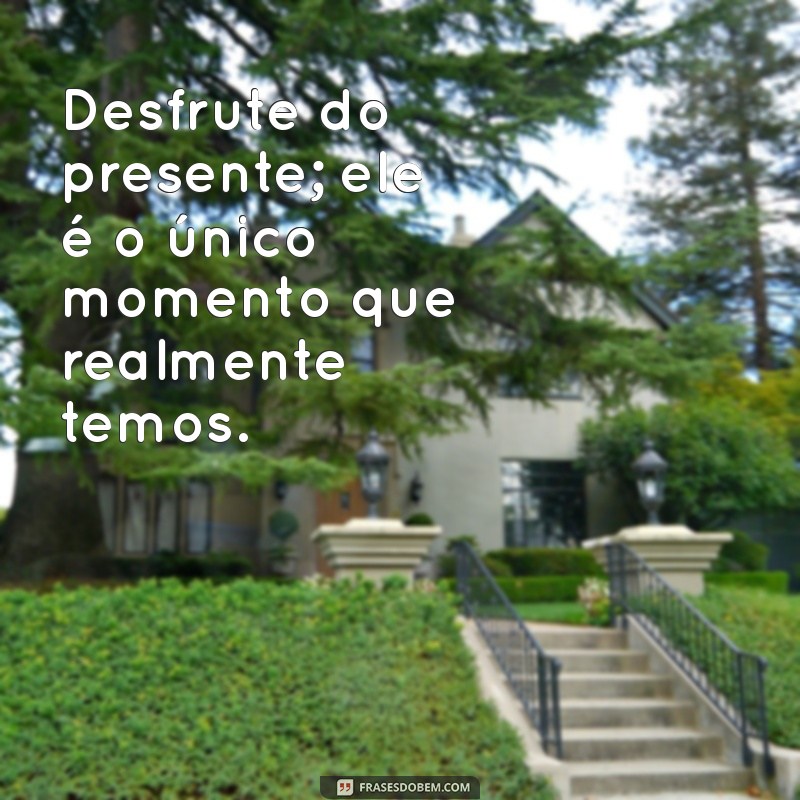 Aproveite o Momento: 20 Frases Inspiradoras para Viver o Agora 