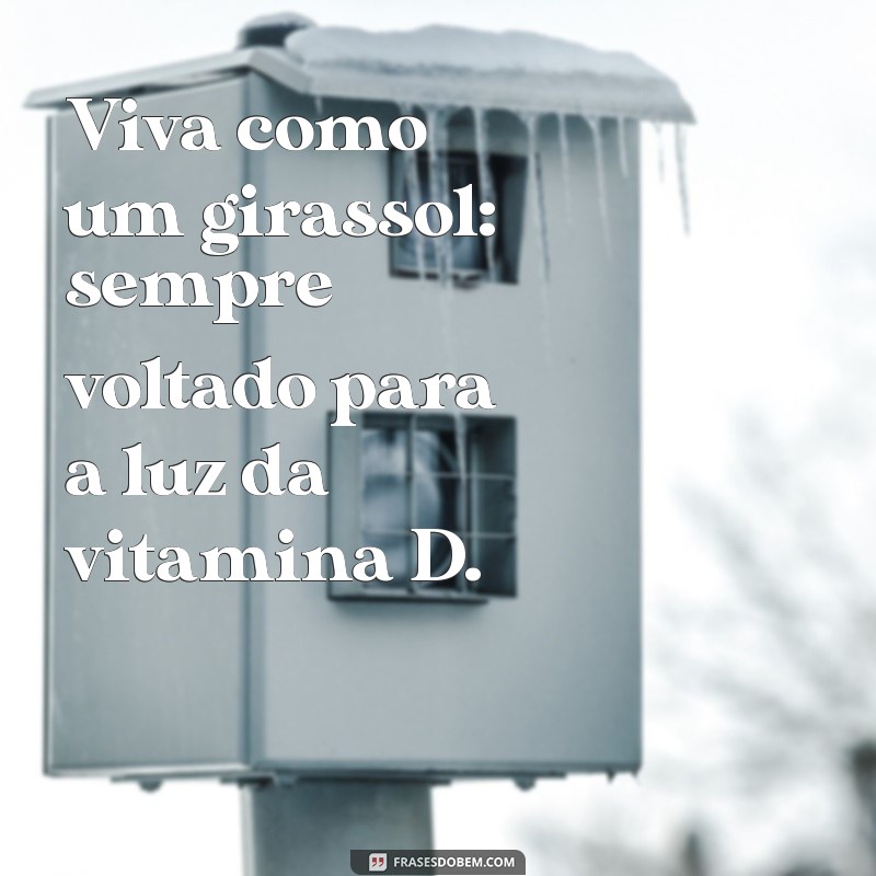 Descubra Frases Inspiradoras sobre Vitamina D para Melhorar sua Saúde 