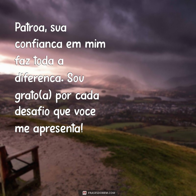 10 Mensagens de Agradecimento para Patroa: Demonstre Sua Gratidão com Elegância 