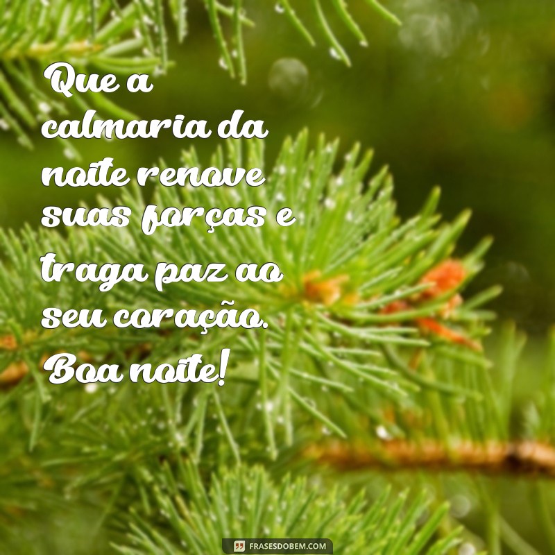 Boa Noite: Mensagens de Esperança e Paz para Acalmar sua Alma 