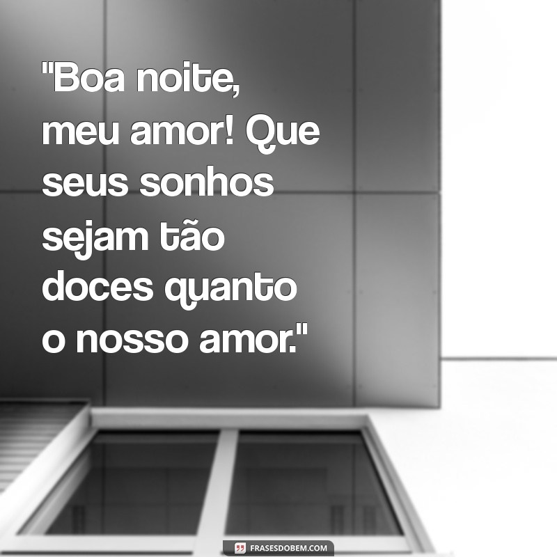 cartão de boa noite amor 