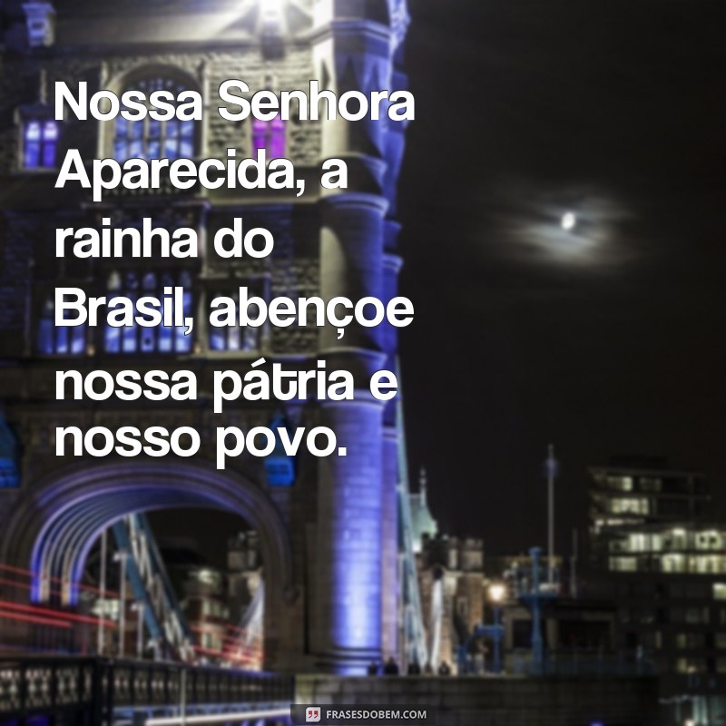 Descubra as mais belas fotos de Nossa Senhora Aparecida acompanhadas de inspiradoras frases 