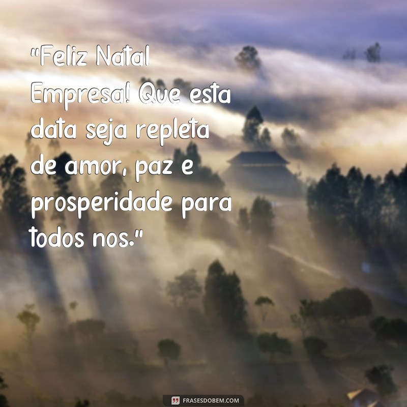 frases feliz natal empresa 