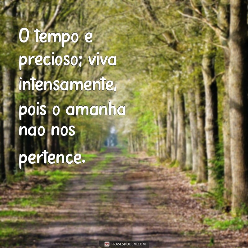 Viva o Hoje: Frases Inspiradoras sobre o Amanhã e a Confiança em Deus 