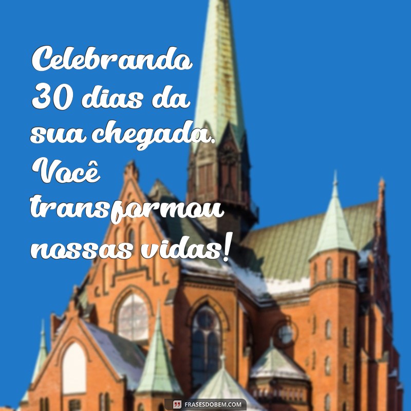 Celebrando 1 Mês de Vida do Meu Filho: Mensagens e Reflexões Emocionantes 