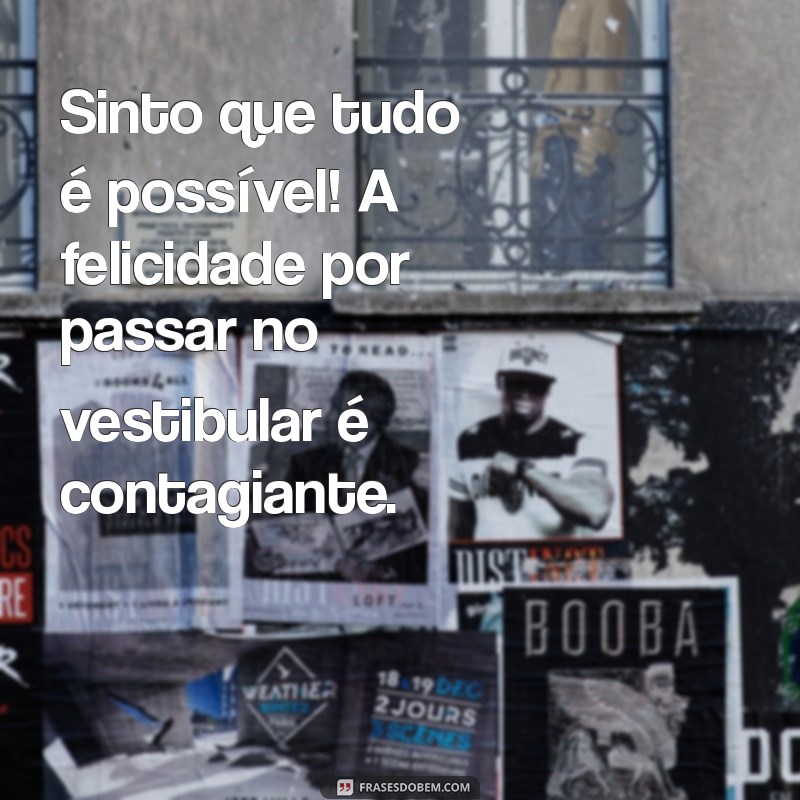 Conquistei Meu Sonho: A Felicidade de Passar no Vestibular 