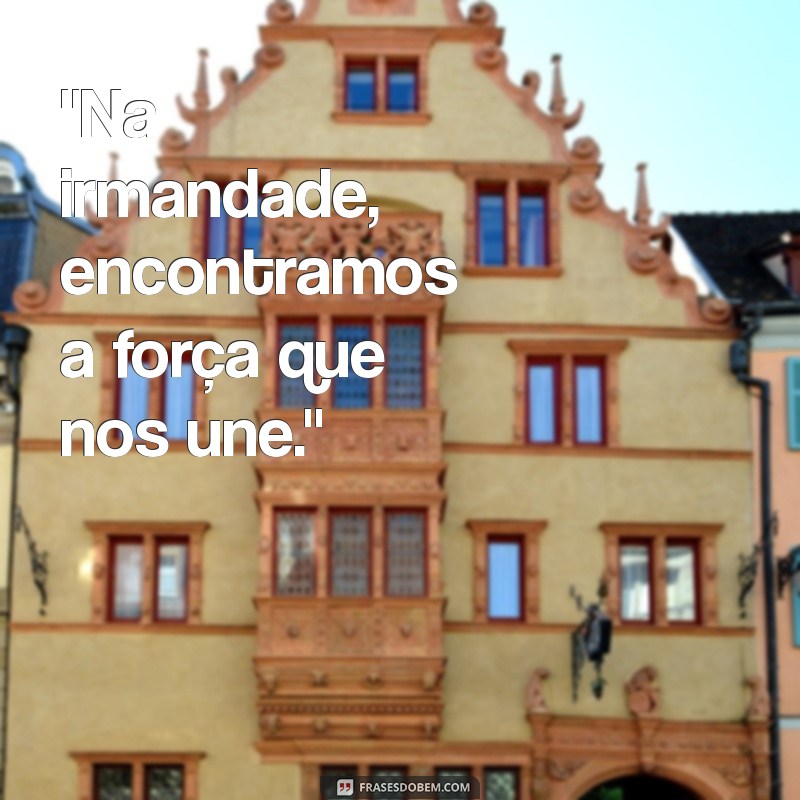 frases de irmandade 