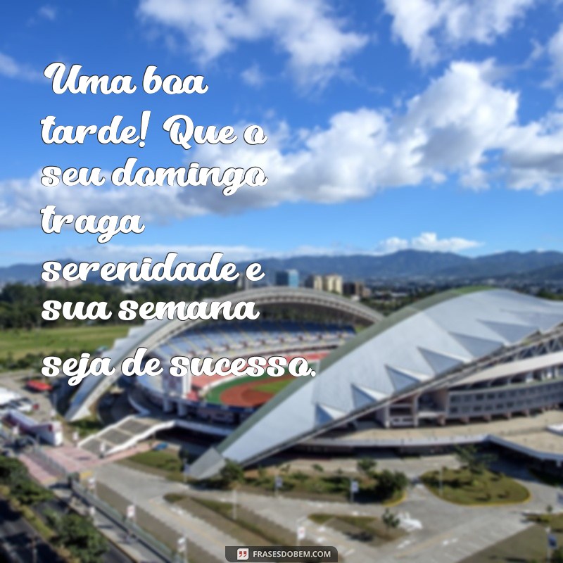 Frases Inspiradoras para uma Boa Tarde de Domingo e um Início de Semana Positivo 