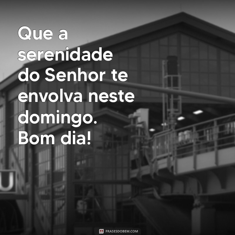 Bom Dia! Inspire Seu Domingo com Mensagens de Fé e Esperança 