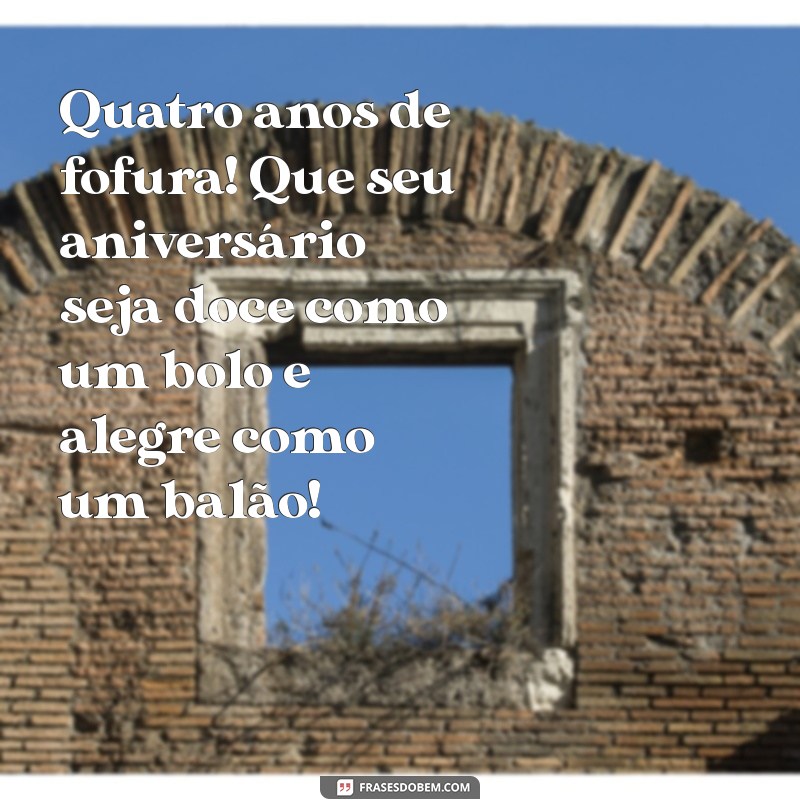 Mensagens Carinhosas de Aniversário para Afilhado de 4 Anos: Celebre com Amor! 