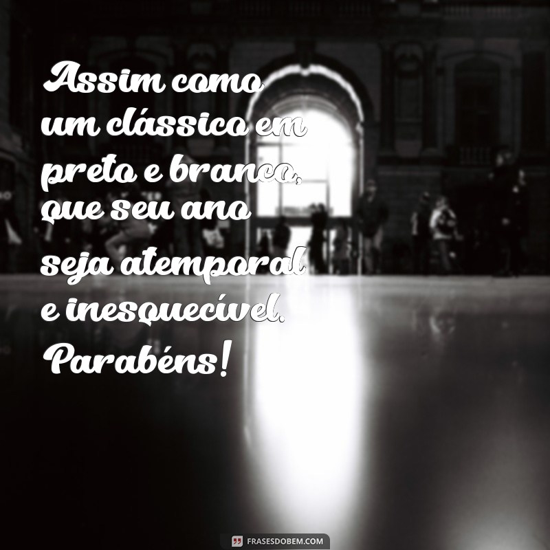 Mensagens de Aniversário em Preto e Branco: Inspirações Criativas para Celebrar com Estilo 