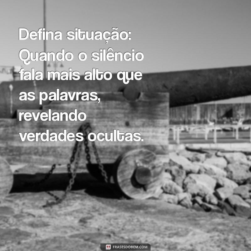 Como Definir Situação: Entenda o Contexto e Melhore Sua Comunicação 