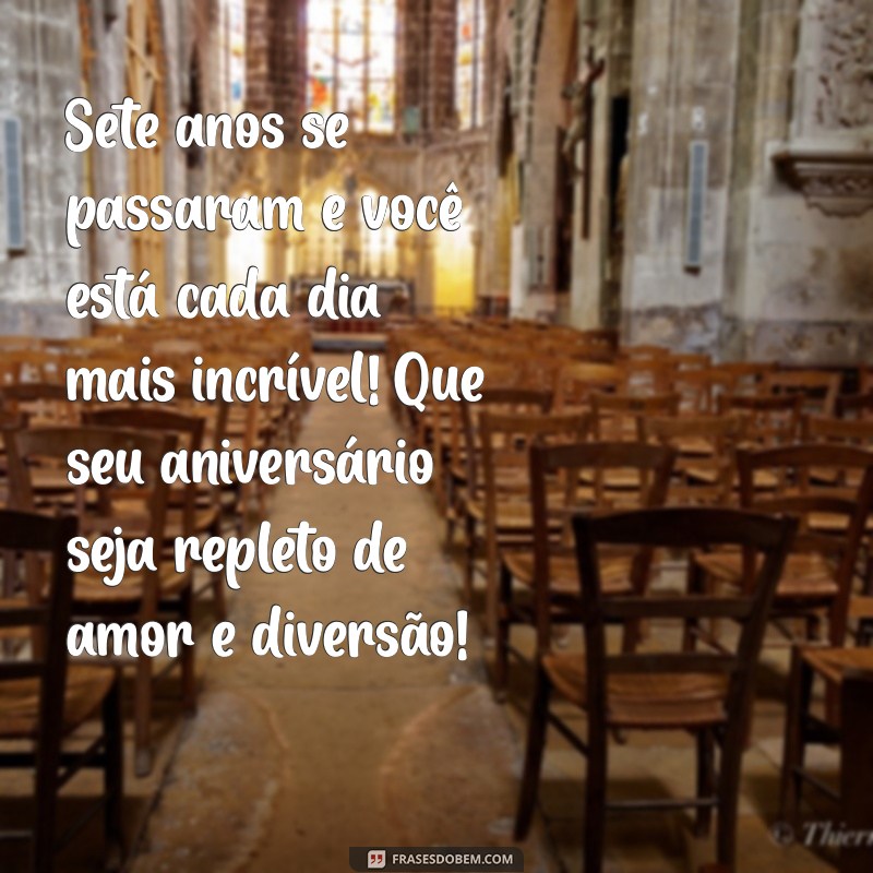 Mensagens Encantadoras de Aniversário para Celebrar os 7 Anos da Sua Netinha 