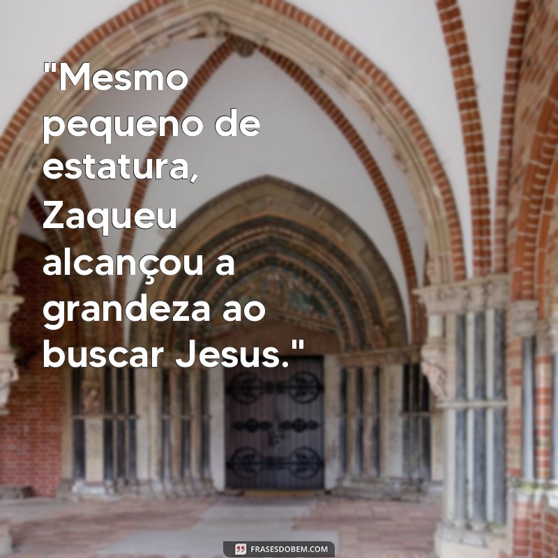 mensagem sobre zaqueu 