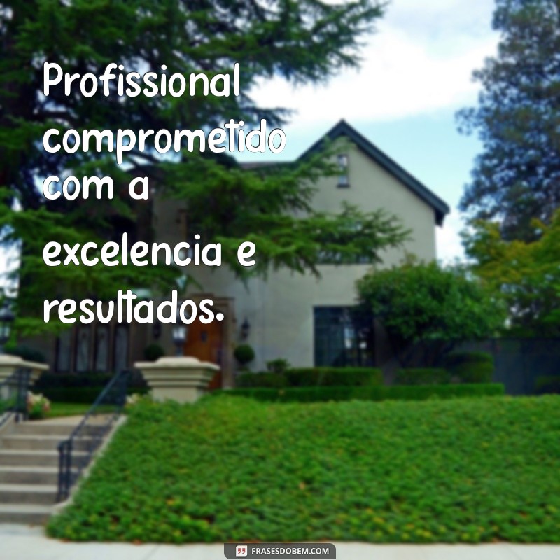 frases para colocar no currículo sobre mim Profissional comprometido com a excelência e resultados.