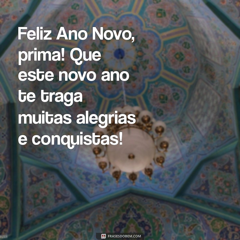 feliz ano novo prima Feliz Ano Novo, prima! Que este novo ano te traga muitas alegrias e conquistas!