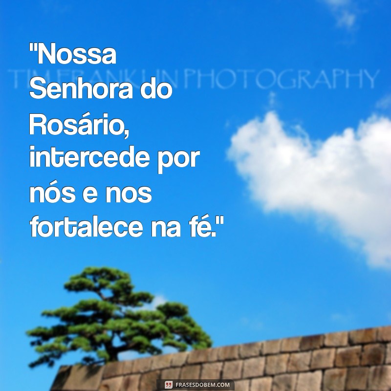 mensagem de nossa senhora do rosário 