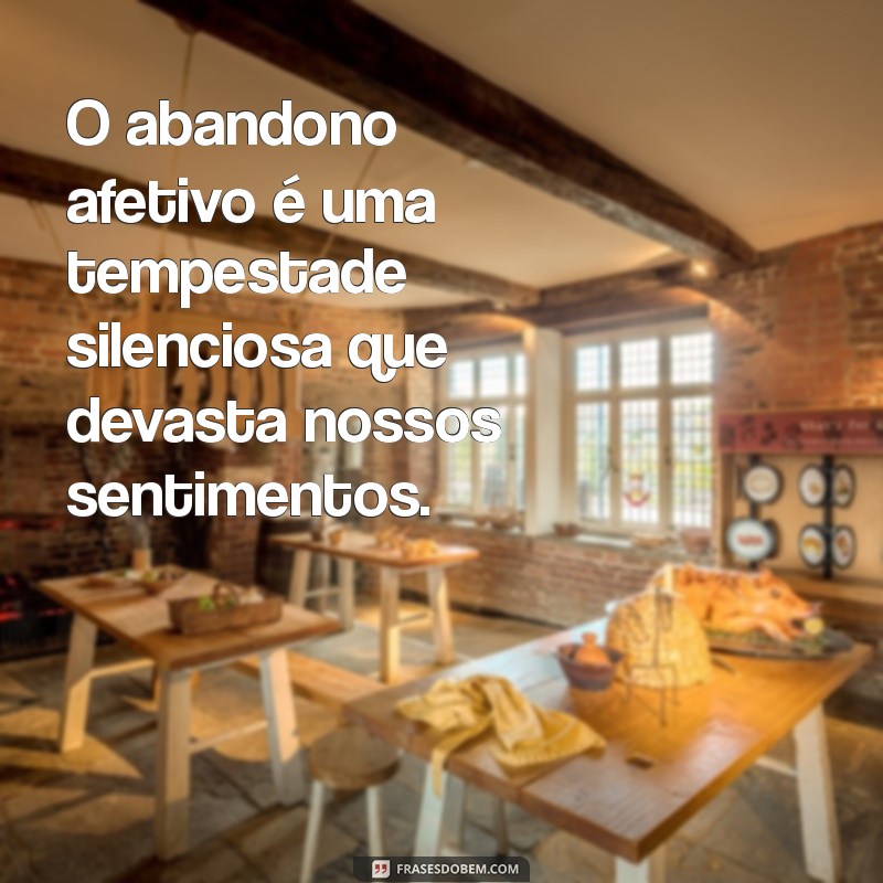 Frases Impactantes sobre Abandono Afetivo: Reflexões e Superação 