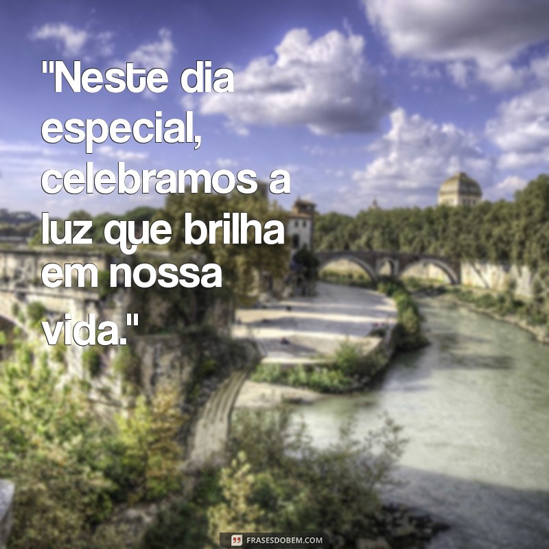 frases para foto de batismo 