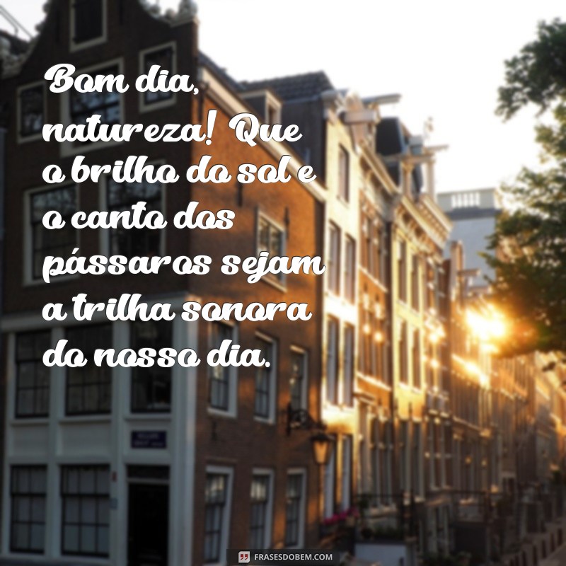 Bom Dia, Natureza de Deus: Inspire-se com a Beleza e a Serenidade do Mundo Natural 