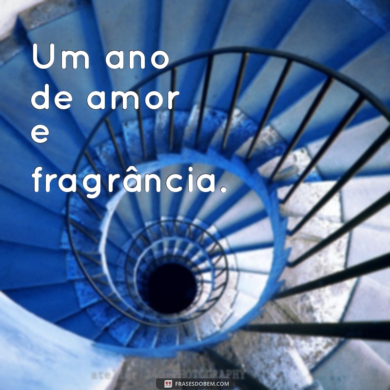 bodas de perfume Um ano de amor e fragrância.