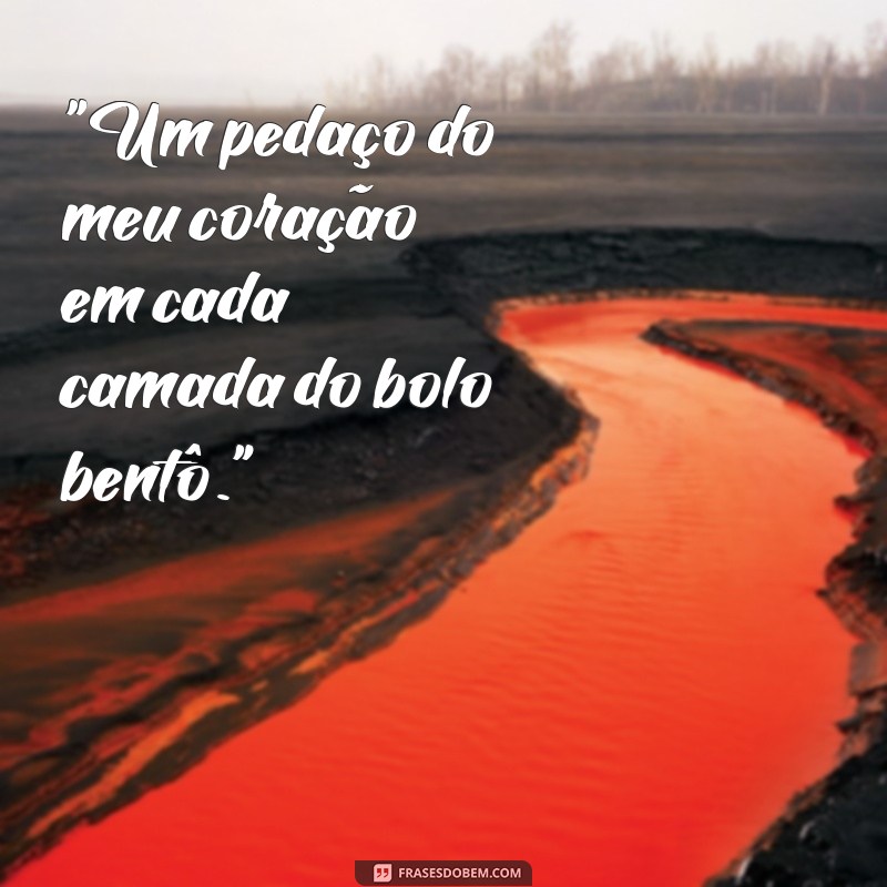 bolo bentô cake frases 