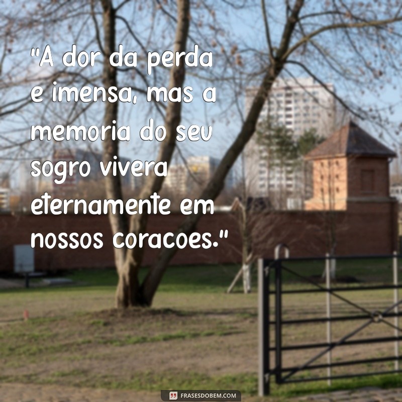 frases de luto para sogro 