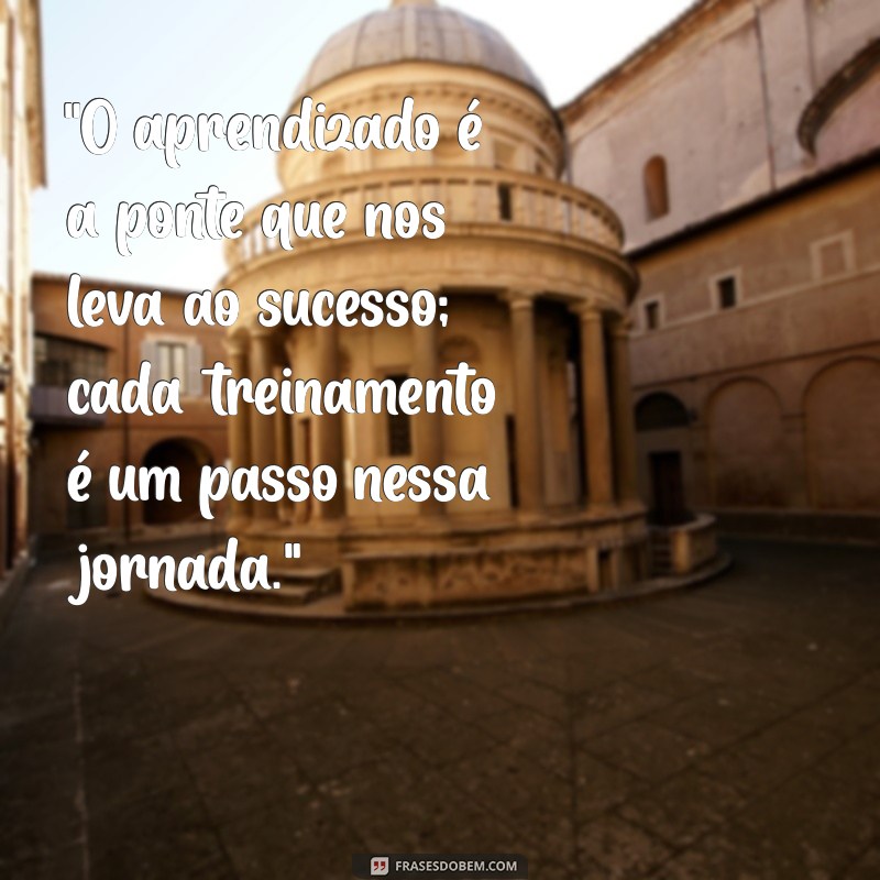 frases sobre treinamento e capacitação 