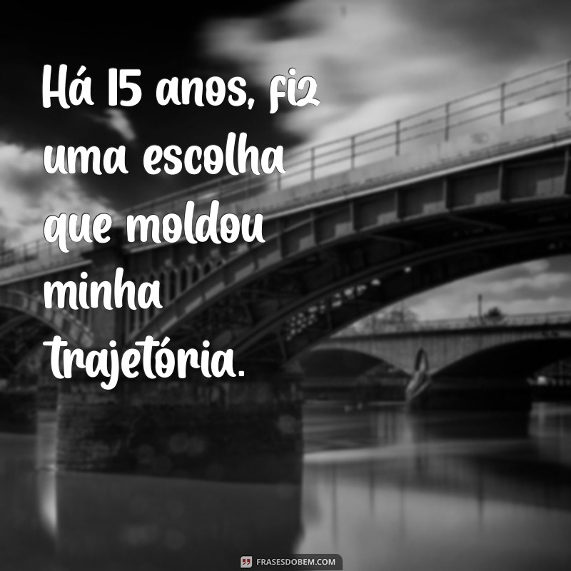 Reflexões sobre 15 Anos: Memórias, Aprendizados e Conquistas 