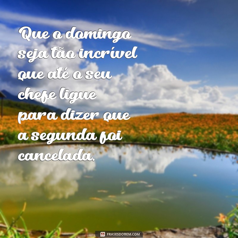 Divirta-se com as Melhores Frases Engraçadas para um Domingo Perfeito! 