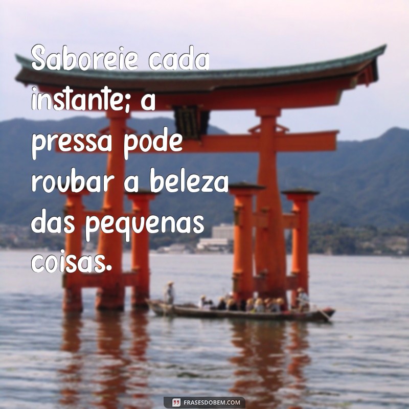 Frases Inspiradoras para Aproveitar o Tempo com Calma e Reflexão 