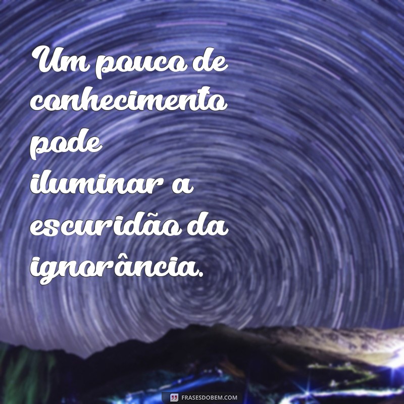 Frases Impactantes sobre Ignorância: Reflexões e Provocações 