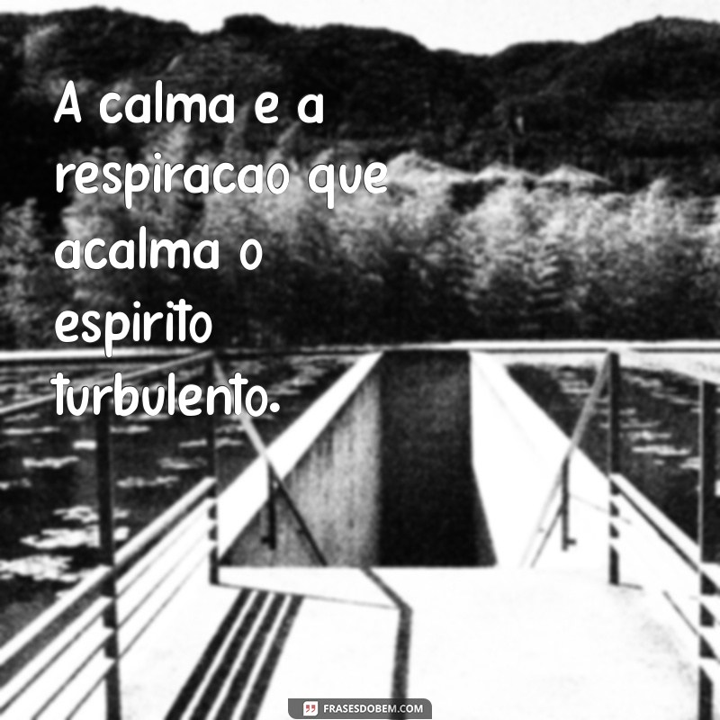 20 Frases Inspiradoras sobre Calma para Acalmar a Mente e o Coração 