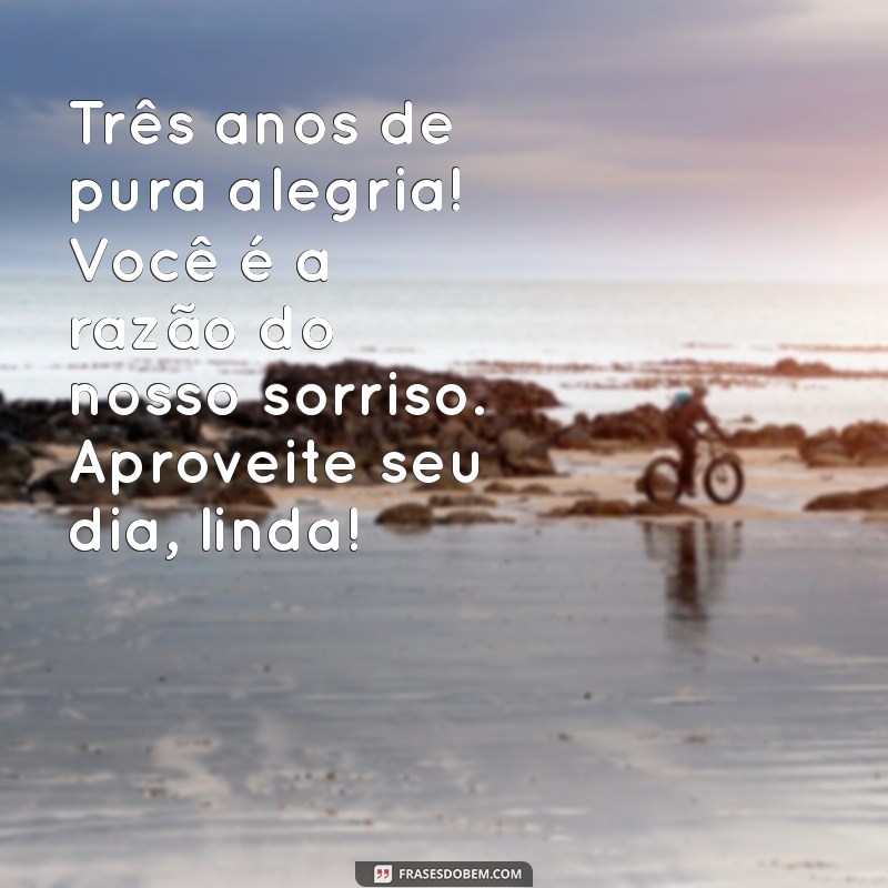 Mensagens Emocionantes de Aniversário para Celebrar os 3 Anos da Sua Filha 