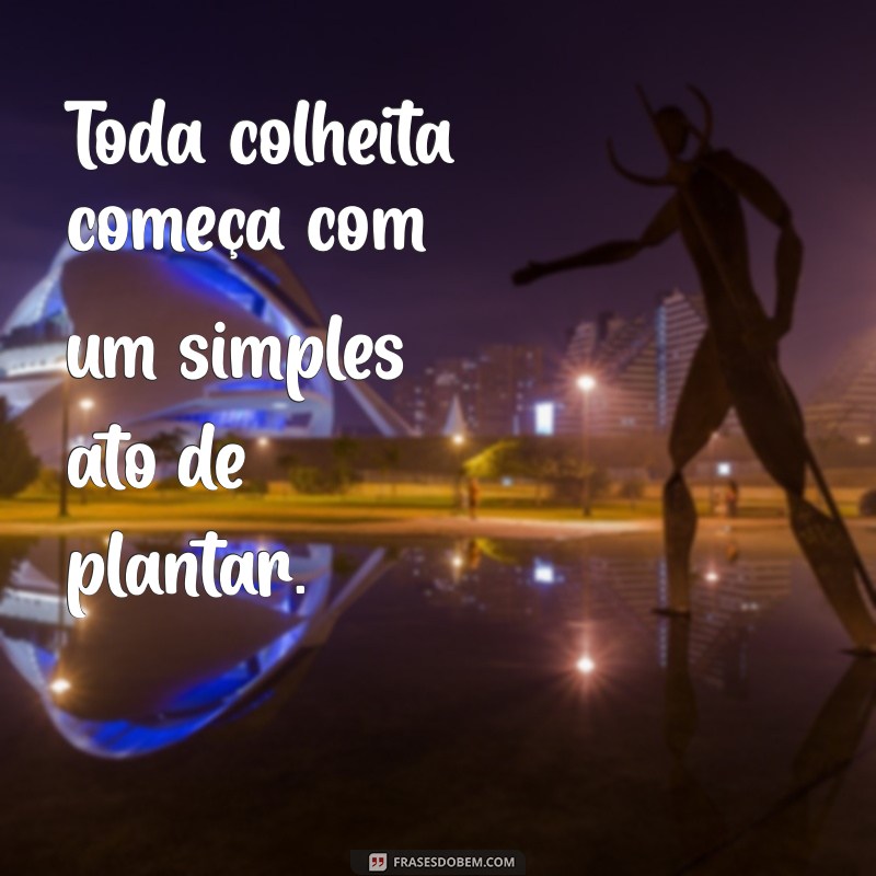 Frases Inspiradoras sobre Plantar e Colher: Cultivando Sabedoria e Resultados 