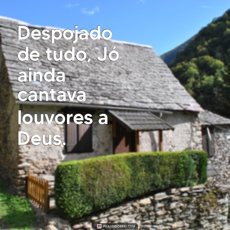 Como a História de Jó nos Ensina Sobre Resiliência e Fé em Tempos Difíceis 