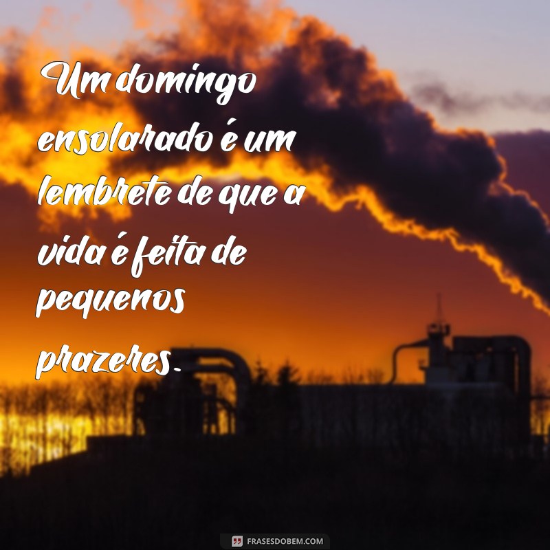 Frases Inspiradoras para Aproveitar um Domingo Ensolarado 