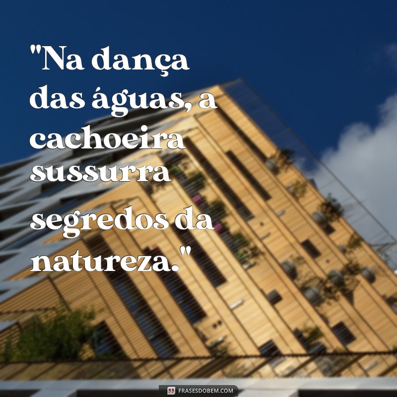 frases de cachoeira 