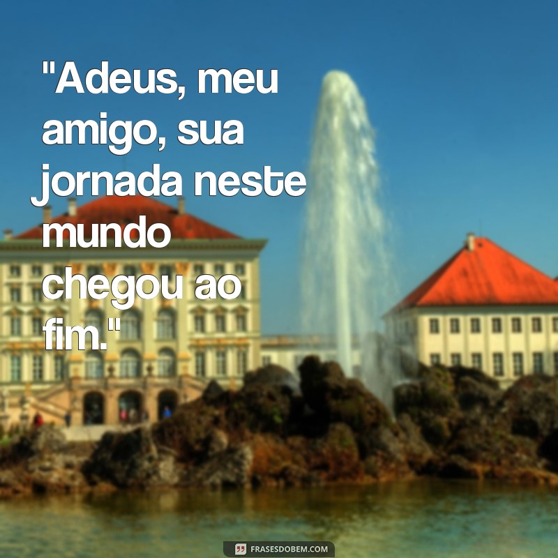 frases depedida morte 