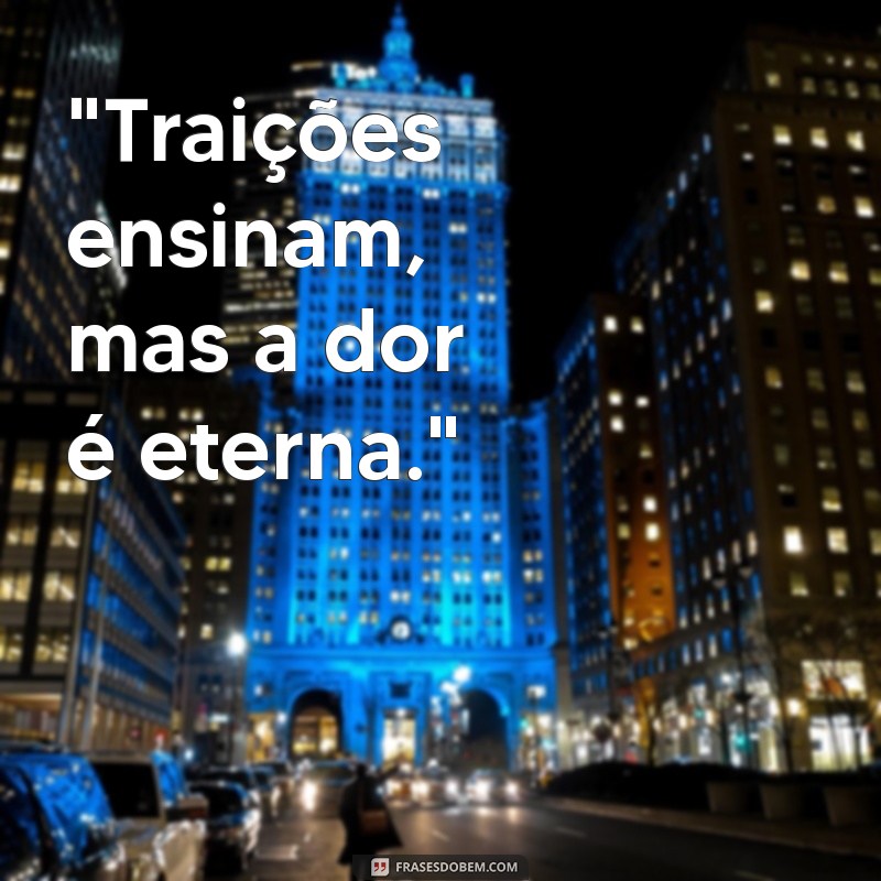 frases de traição para status 