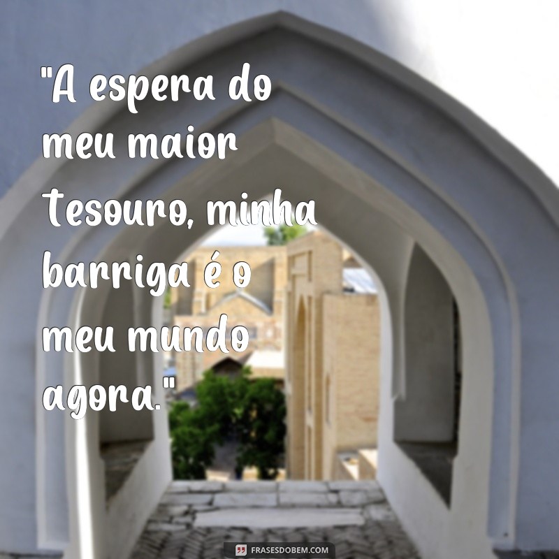 frases textos para fotos gravida 